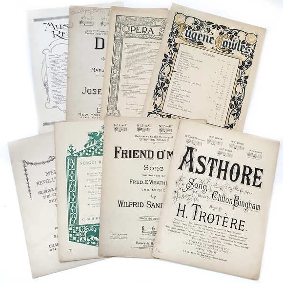 Antique | Sheet Music From Late 1800s to Early 1900s